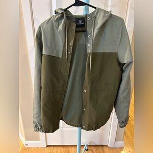 Size Small Volcom Rain Jacket. Green. Worn 3 times.